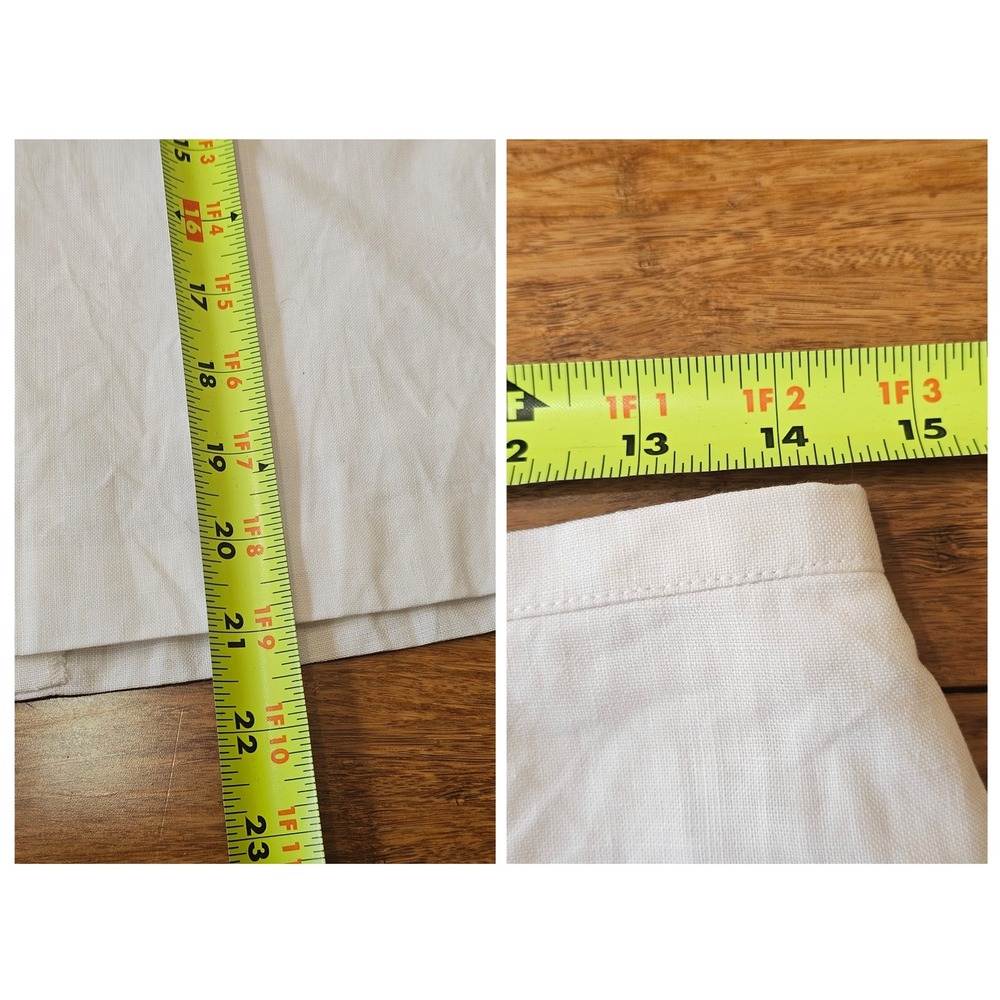 Yves Saint Laurent Variation Linen Pencil Skirt Womens 40 Cream Vintage YSL W28" - Picture 7 of 8